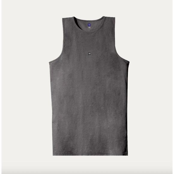 NWT Yeezy Gap Engineered by Balenciaga Loose Tank Top Dark Gray Sz L - Picture 1 of 1